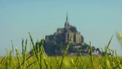 FOCUSING, MS, Mont Saint Michel, Normandy, France Stock Footage