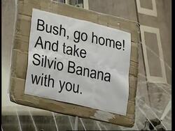 Thousands join protests against Bush visit News Clip