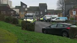 Police at scene of stabbing death News Clip