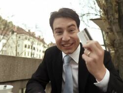 HD: Video Conference Outdoors Stock Footage