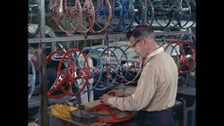MS Worker working in car plant / United States Stock Footage