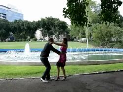 Meeting of the enamoured Stock Footage