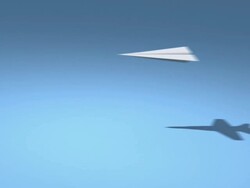F18 Paper Planes HD Loop Stock Footage