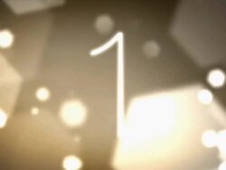 Ten Second Countdown to Blank Confetti Background Stock Footage