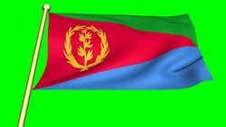Flag of  Eritea Animation Stock Footage