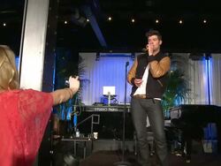 PERFORMANCE: Robin Thicke at VH1 Save The Music Foundation 2012 Songwriters Music Series Launch Stock Footage