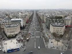 HD: Aerial view of Paris cityscape Stock Footage