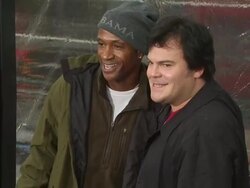 Tommy Davidson, Jack Black at the 'Gulliver's Travels' Premiere at Hollywood CA. (Footage by WireImage Video/GettyImages) Stock Footage