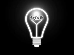 light Bulb Save Energy Power bill Stock Footage