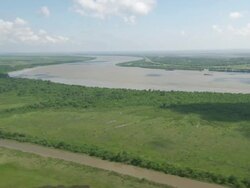 AERIAL WS View of delta gulf / New Orleans, Louisiana, United States Stock Footage