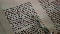 Torah Scroll Pointer Stock Footage