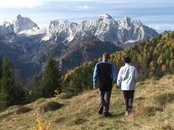 HD: Hiking In The Countryside Stock Footage