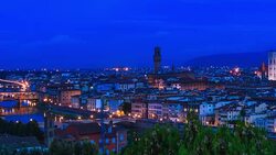 Sunrise time in Florence Stock Footage