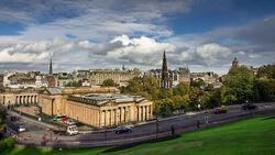 The Mound, Edinburgh - Time Lapse Stock Footage