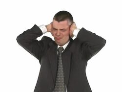 HD: Mad Businessman Stock Footage