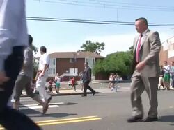 Governor Cuomo Marches In Memorial Day Parade Stock Footage