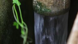 Running water out of Pipe Stock Footage