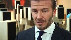 Interview with David Beckham on migrant crisis News Clip