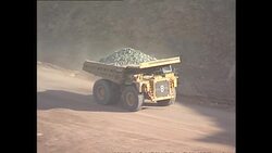 Open cast mining at a diamond mine News Clip