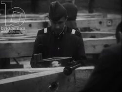 Railway construction. USSR, 1973 Stock Footage