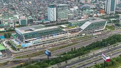 View of New Noryangjin Fisheries wholesale Market Stock Footage