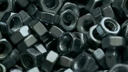 Heap screw nuts Stock Footage