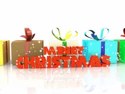 merry christmas e card Stock Footage
