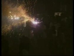 EL SALVADOR: NEJAPA: ANNUAL FIRE BALL WAR FESTIVAL News Clip