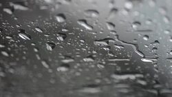 HD:Raining water drop dawn the glass Stock Footage