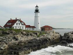 Portland Head Lighthouse Stock Footage