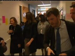 Carla Bruni-Sarkozy, visits a school; has lunch at Ben''s Chili Bowl News Clip