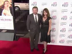 Rian Johnson at AFI Fest 2013 Opening Night Gala Premiere of Disney's "Saving Mr. Banks" in Hollywood, CA, on 11/07/2013. (Footage by WireImage Video/Getty Images) Stock Footage