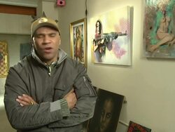 Goldie Interview Stock Footage