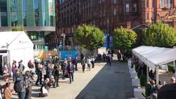 Boris Johnson arrives at Tory conference in Manchester News Clip
