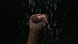 hand water drops Stock Footage