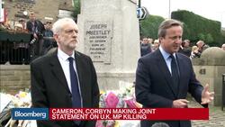 U.K.'s Cameron, Corbyn Eulogize Slain MP Jo Cox News Clip