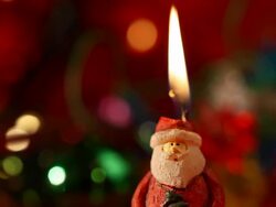 christmas candle Stock Footage