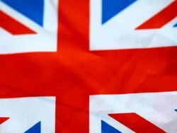 Winning medal with British flag Stock Footage