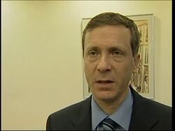 Israeli tourism minister comments on Abbas' trip to Syria on way to Cabinet meeting News Clip