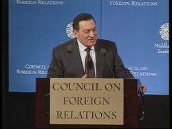 WRAP Egyptian President Mubarak meets Rumsefld, comment News Clip