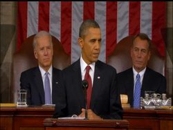 In his third State of the Union address, President Barack Obama encouraged Congress to follow the example of the American Armed forces and work together to achieve the shared goal of restoring the U.S. economy. Instructional Video
