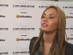 INTERVIEW: Demi Lovato on the importance of rewarding teachers for all Stock Footage