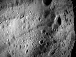 Dawn Spacecraft's flight over Vesta Asteroid Stock Footage