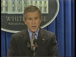 GNS Bush confirms Libya will dismantle WMD News Clip