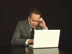 Stress / Stressed at work - Tripod Stock Footage