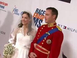 Kate Middleton imprersonator, Prince William impersonator at the The 18th Annual Race To Erase MS Co-Chaired By Nancy Davis And Tommy Hilfiger at Los Angeles CA. (Footage by WireImage Video/GettyImages) Stock Footage