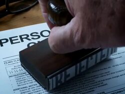 PERSONAL INJURY CLAIM FORMS-1080HD Stock Footage