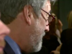 Simon Pegg at the Burke and Hare World Premiere at London England. (Footage by WireImage Video/GettyImages) Stock Footage