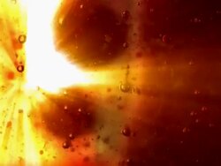 Abstract oil bubbles up and down Stock Footage