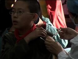 China begins national swine flu vaccination campaign News Clip